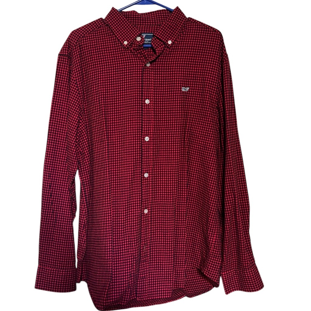 Vineyard Vines Red Casual Button Down Shirt